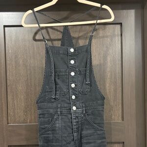 Pilcro Black Denim Overalls size 27